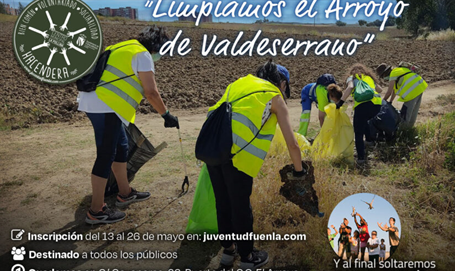 Hacendera 1m² por la Naturaleza `Limpiamos el arroyo de Valdeserrano´